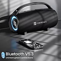 Portronics Thunder 2.0 POR 2338 Bluetooth Speaker – 60W | TWS | Handsfree Calling | Black
