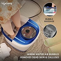 Lifelong Foot Spa Machine: Pedicure, Foot Spa, Massager - Relaxing Heat & Bubbles for Ultimate Foot Massage at Home – 12 Massage Rollers