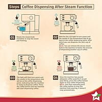 Wonderchef Regenta Espresso Coffee Machine, 19-bar, Make Espressos, Cappuccinos & Lattes at Home