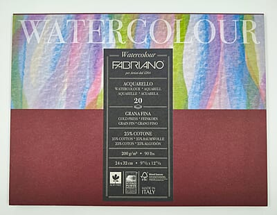 FABRIANO WATERCOLOR PAD 200gsm 30x40 inch