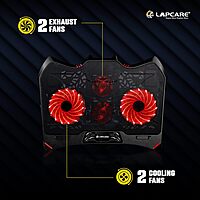 Lapcare Winner LCP‑111 Laptop Cooling Pad – 4 Quiet Fans, Dual USB-A, Ergonomic Angles