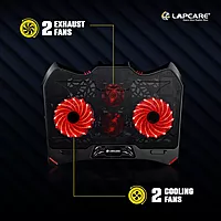 Lapcare Winner LCP‑111 Laptop Cooling Pad – 4 Quiet Fans, Dual USB-A, Ergonomic Angles