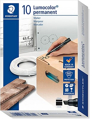 STAEDTLER 350 LUMO CLR PER. MARKER - 3 BLUE