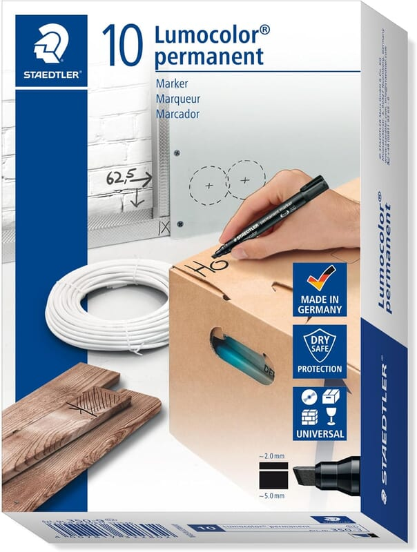 STAEDTLER 350 LUMO CLR PER. MARKER - 3 BLUE STAEDTLER 350 LUMO CLR PER. MARKER - 3 BLUE