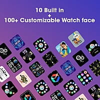 Zebronics DRIP Smart Watch with Bluetooth Calling, 4.3cm (1.69"), 10 built-in & 100+ Watch Faces, 100+ Sport Modes, 4 built-in Games, Voice Assistant, 8 Menu UI, Fitness Health & Sleep Tracker