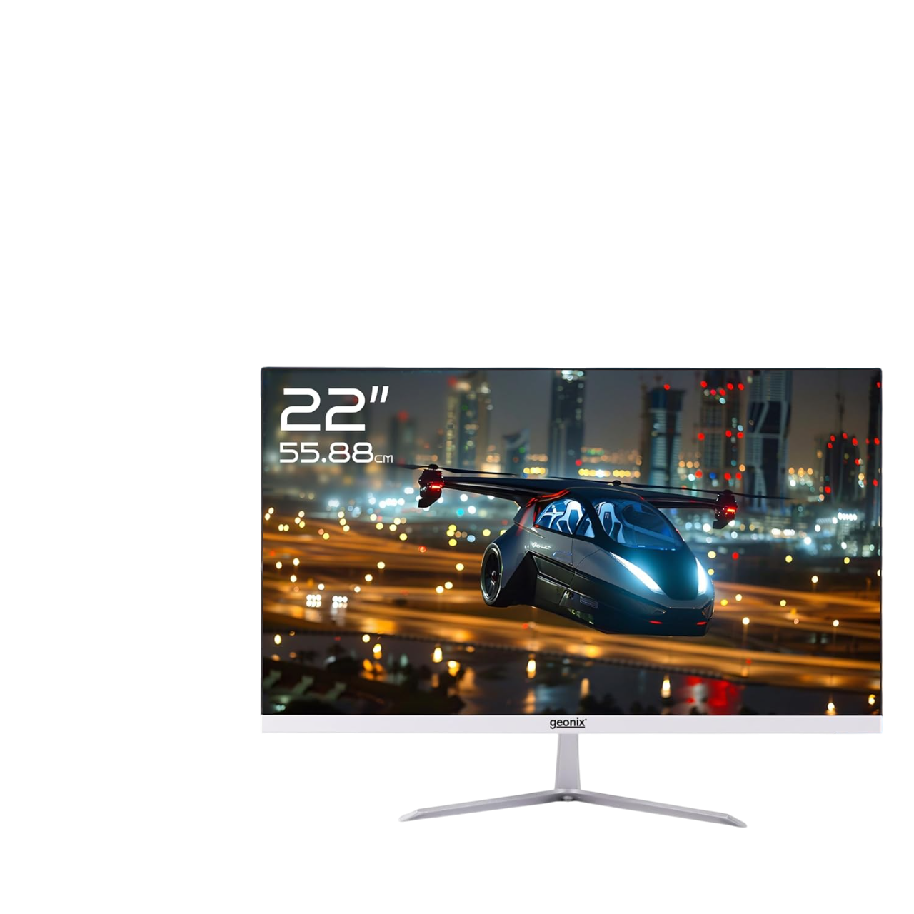 Geonix 22 Inch PC Monitor, 3 Years Warranty- ‎GXTFT22WH