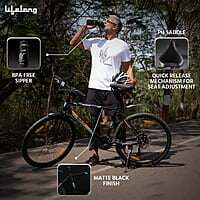 Lifelong Cycle for Adults - MTB Gear Cycle, Mountain Bike with V- Brakes - Lightweight, Bicycle for Men and Women Rider