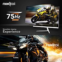 Frontech MON-0089 – 24" flat borderless monitor offering crisp visuals, bright colors, and wide viewing angles for all your daily needs.