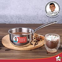 Wonderchef Nigella Tri-Ply 18 cm Sauce Pan 2.2 Liters 2.5 mm Thickness Silver