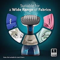 AGARO Signify Handheld Garment Steamer  1500W, 260 ML Water Tank