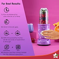 Wonderchef Nutri Blend Orchid, 22000 RPM 400 W 2 Unbreakable Jars