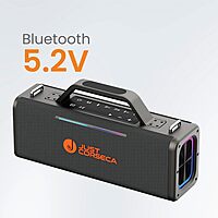 Just Corseca Sonic Stream 360W Bluetooth Speaker – Karaoke | TWS | RGB Lights | Black