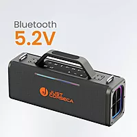 Just Corseca Sonic Stream 360W Bluetooth Speaker – Karaoke | TWS | RGB Lights | Black