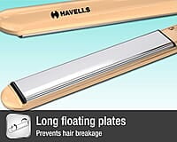 Havells HS4152 Titanium plates professional Hair Straightener; Adjustable temperature with instant heating