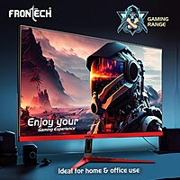 Frontech MON-0075 – 24" flat LED monitor with Full HD resolution, vibrant colors, and slim bezel for work, gaming, or entertainment.