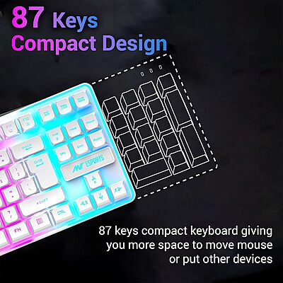 Ant Esports MK720 Pro V2 RGB (White) Ant Esports MK720 Pro V2 RGB (White)