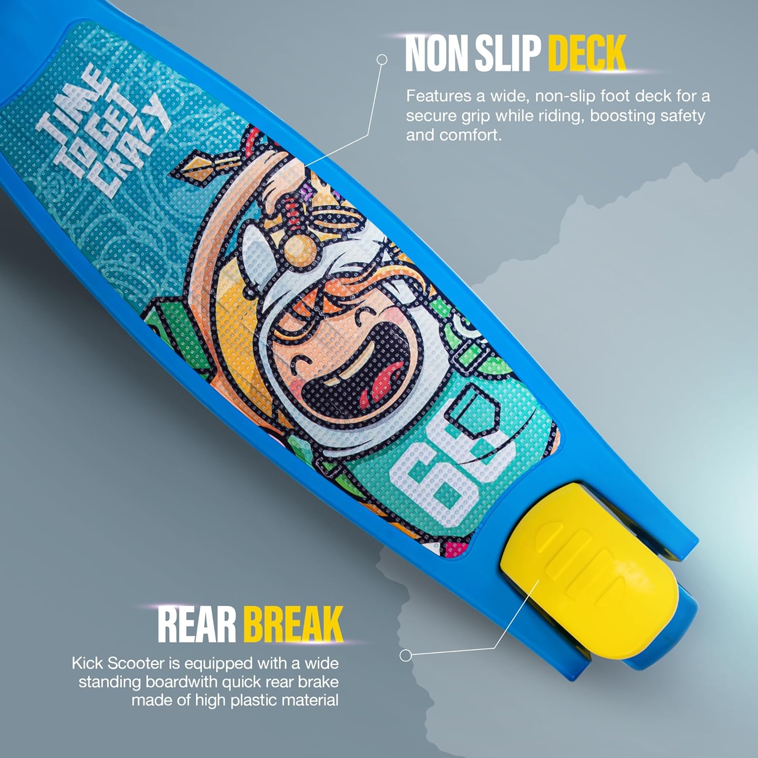 Baybee Kitty Kick Scooter for Kids, Foldable Kids Scooter- Blue Baybee Kitty Kick Scooter for Kids, Foldable Kids Scooter- Blue