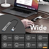 Frontech NC-0042 USB Hub – Fast 5 Gbps Data Transfer | Durable Build | Ideal for High-Speed Syncing & Smooth Connectivity