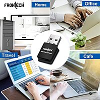 Frontech FT-0842 offers 300 Mbps wireless speed with stable connectivity, easy setup, and compact design for home and office networks.