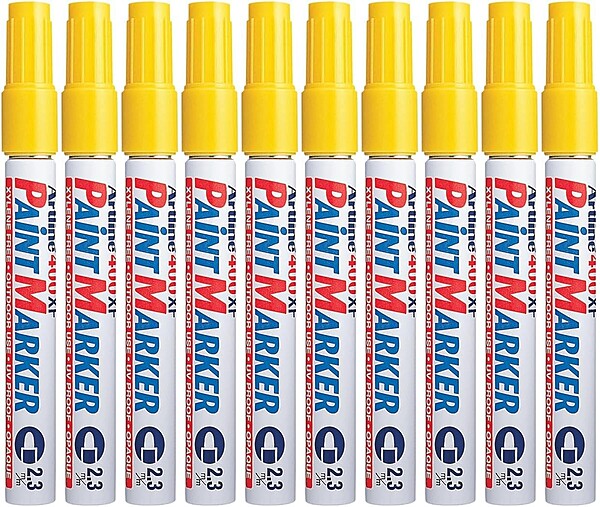 Artline 400XF yellow Paint Marker (Pack of 10) Artline 400XF yellow Paint Marker (Pack of 10)
