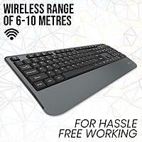 Coconut Inspire Wireless Combo (Reliable Keyboard & Mouse, Perfect for Home & Office, 1 Year Warranty)