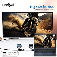 Frontech NC-0037 HDMI to VGA adapter enables easy connection from modern HDMI devices to VGA displays—perfect for monitors and projectors.