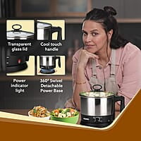 AGARO Esteem Multi Kettle 1.2 Litre, 600W with 3 Heating Modes & Rapid Boil Technology