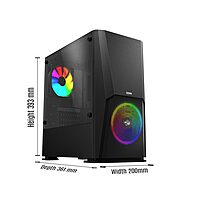 Odin RGB Case by Zebronics – Efficient Airflow & Style