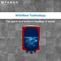 Faber Jazz 15L Vertical Storage Water Heater Titanium Glassline Coated Tank 2000W