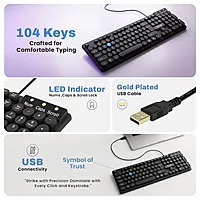 EVM WDK-315 Wired Keyboard - Black
