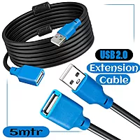 Storite Uport 5 Meter USB Extension Cable – USB 2.0 Male to Female | High-Speed Data Transfer | Long Extension | Keyboard, Mouse & Storage Devices