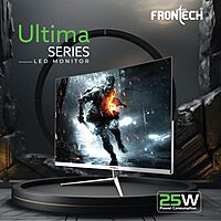 Frontech MON-0086 – 27" flat borderless monitor with crisp Full HD display, 68.58cm screen, and ultra-slim bezels for sharp visuals.