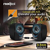 Frontech SPK-0011 delivers clear, powerful sound with a stylish design—perfect for desktops, laptops, and everyday entertainment.