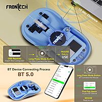 Frontech MS-0072 – Wired optical mouse with 1000 DPI, ergonomic design, and smooth tracking for precise and comfortable everyday use.