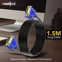 Frontech VGA Cable – Clear & Stable Video Output Cable for Reliable Connectivity