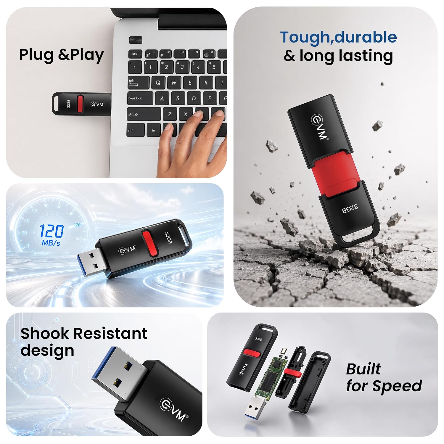 EVM 32GB EnX USB 3.2 Pendrive - EVM-ENX/32GB