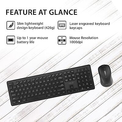 Asus CW101 Wireless Keyboard and Mouse Set Asus CW101 Wireless Keyboard and Mouse Set