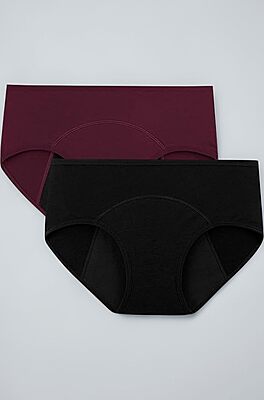 Femttoss Modal High-Rise Period Panty – Midnight Black1