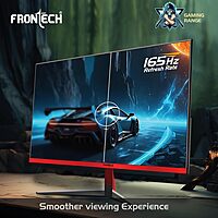 Frontech MON-0076 – 32" curved borderless monitor with immersive display, Full HD resolution, and sleek 80cm screen for enhanced viewing.