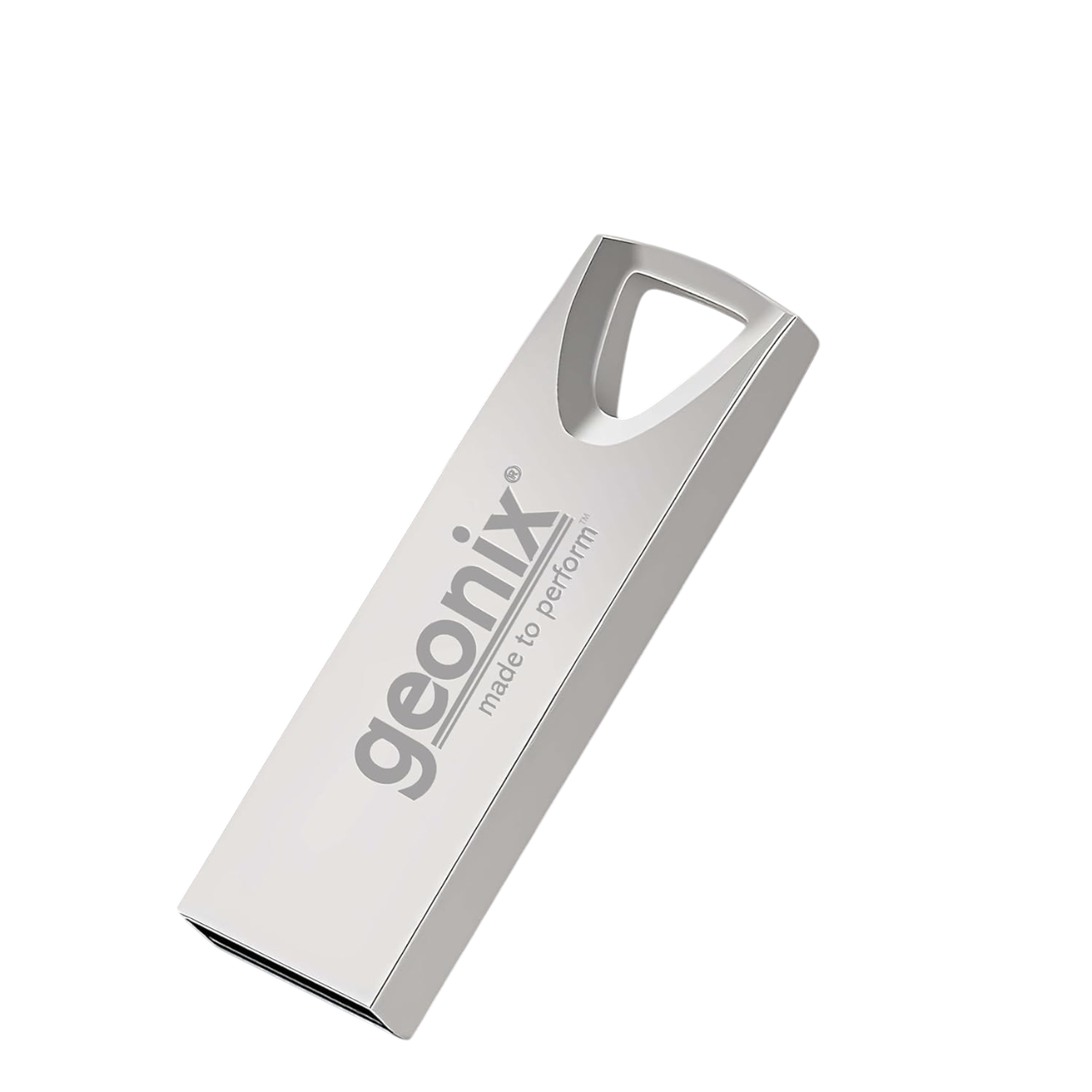 Geonix 64GB USB 2.0 Pendrive ,Keyring Design, Silver-GXPD64GB
