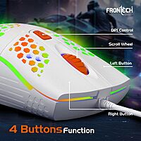 Frontech NOVA KNIGHT KB-0043 – RGB gaming keyboard with mechanical feel, USB interface, anti-ghosting keys & durable build. Bold and responsive.