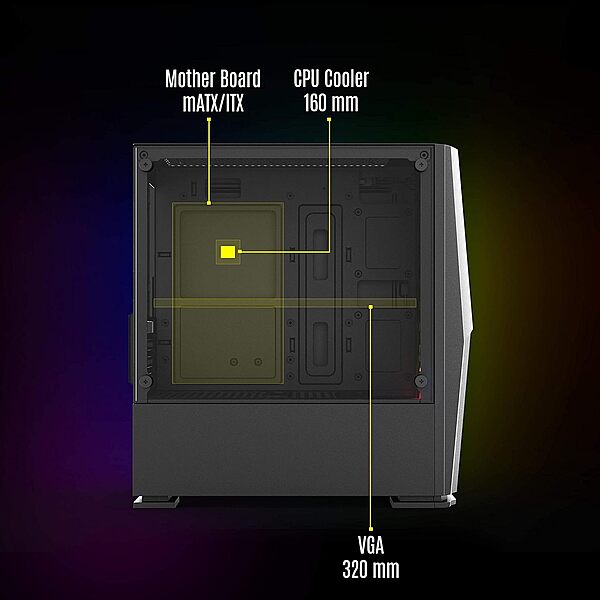 Odin RGB Case by Zebronics – Efficient Airflow & Style