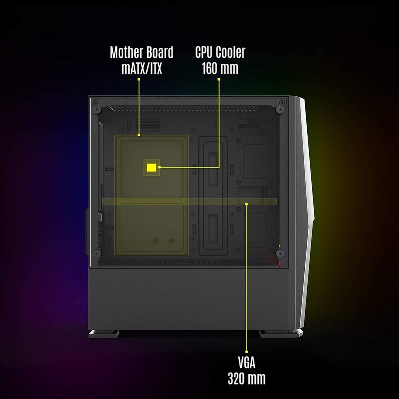 Odin RGB Case by Zebronics – Efficient Airflow & Style