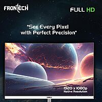 Frontech MON-0086 – 27" flat borderless monitor with crisp Full HD display, 68.58cm screen, and ultra-slim bezels for sharp visuals.