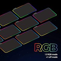 Zebronics Gaming Mouse Pad [RGB] features vibrant LED lighting, a smooth surface for precision, and a non-slip base for stability. Perfect for gamers seeking style and performance in their setup.