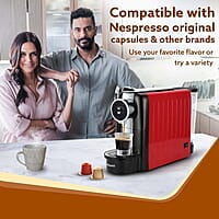 AGARO Galaxy Capsule Coffee Maker, Single Shot Espresso, Powerful 20 Bar Pressure, 650ml Water Tank