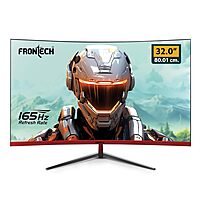 Frontech MON-0076 – 32" curved borderless monitor with immersive display, Full HD resolution, and sleek 80cm screen for enhanced viewing.