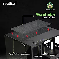 Frontech FT-4382 Mid-Tower Case USB 3.0 & Bottom PSU