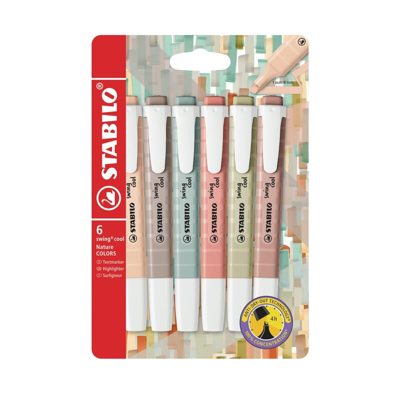 STABILO HIGHLIGHTER - 275/6-09 SWING COOL 6 STABILO HIGHLIGHTER - 275/6-09 SWING COOL 6