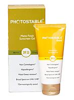 Photostable Gold Matte Finish Sunscreen Gel SPF 50